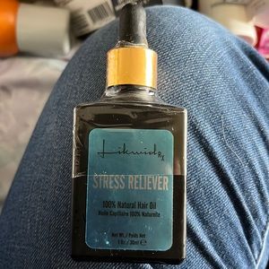 Likwid Rx Stress reliever 100% natural hair oil.